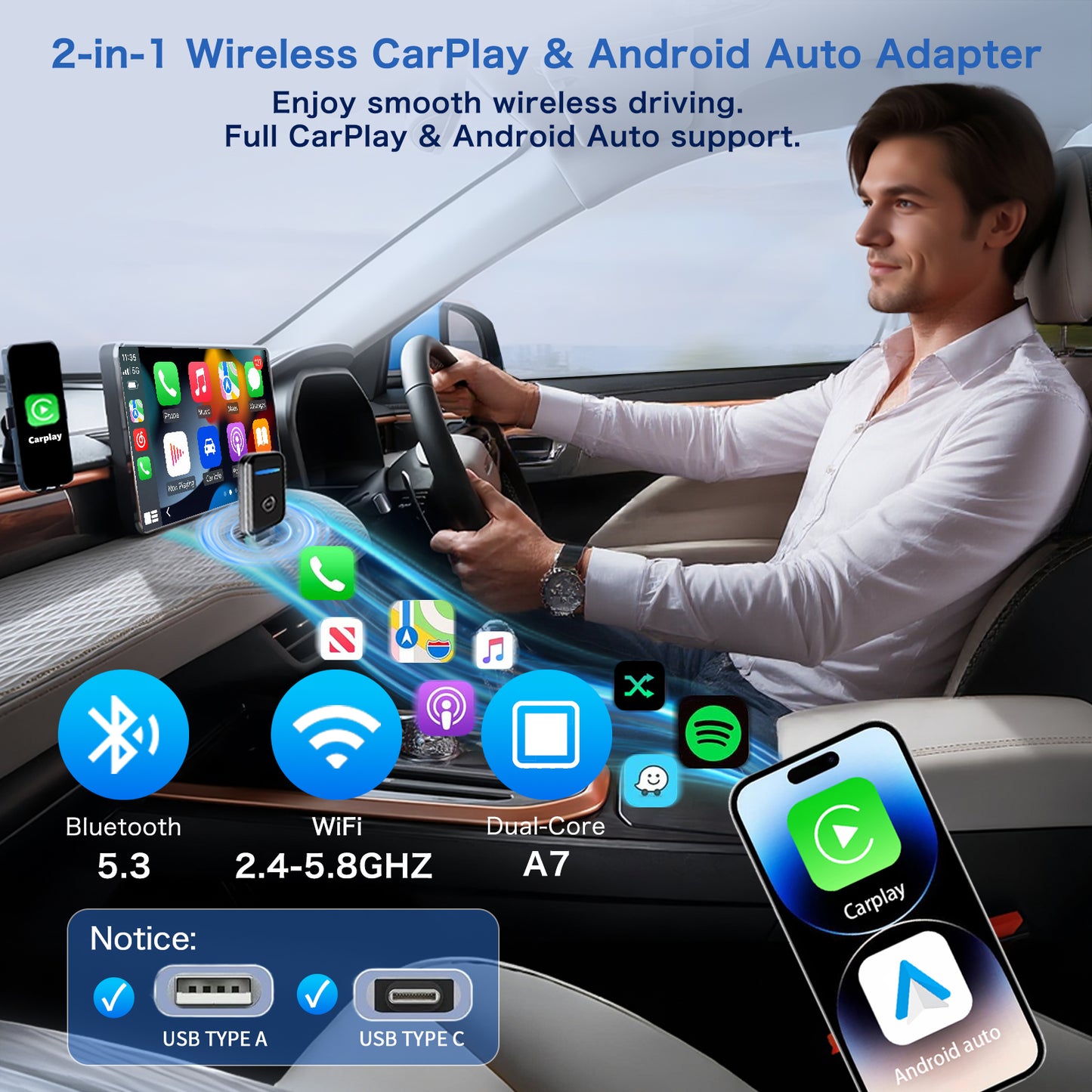wireless carplay adapter M1