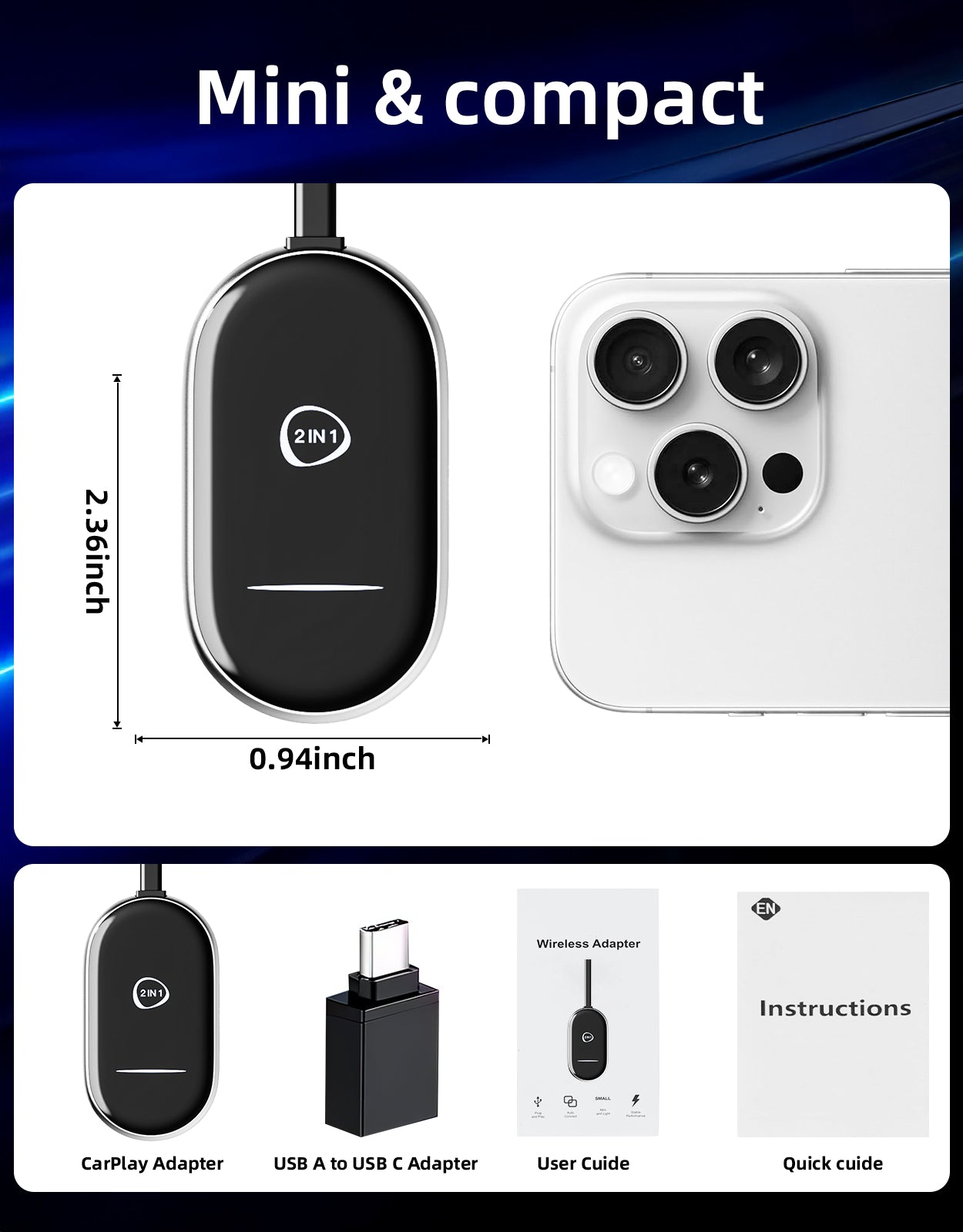 wireless carplay adapter S1